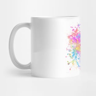 Abstract Vibrant Multicolor Brush Strokes and Splatters 9 Mug